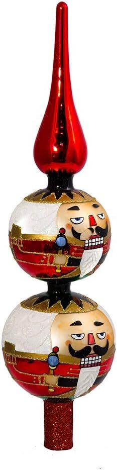 Kurt Adler Glass Nutcracker Treetop, 13-Inch | Amazon (US)