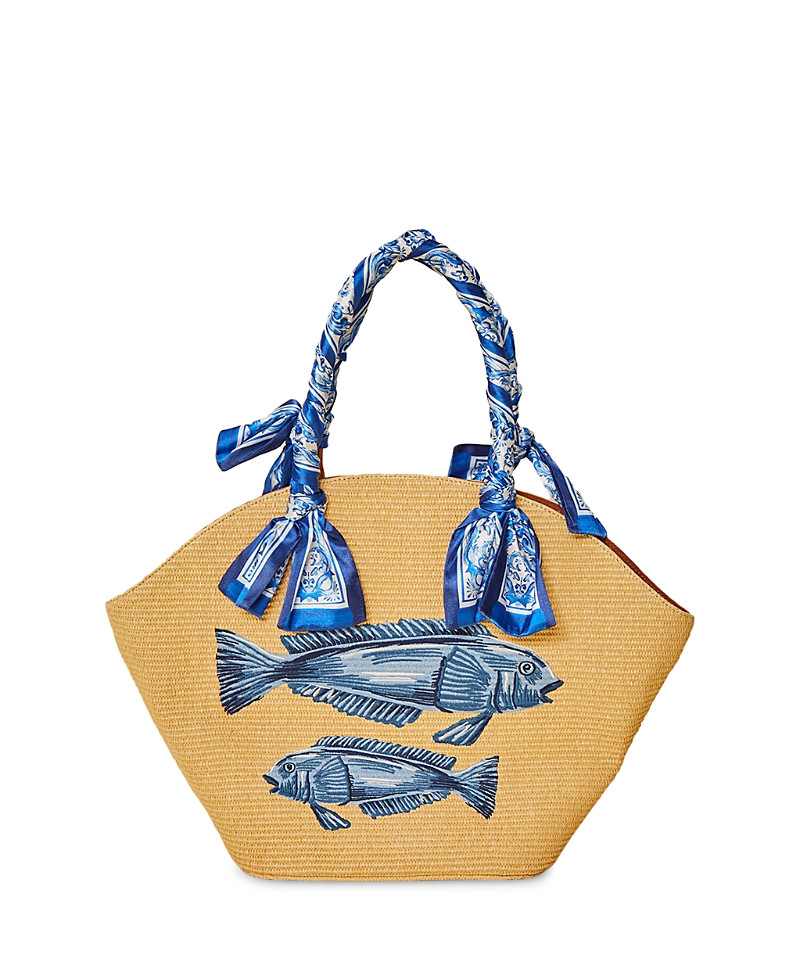 Farm Rio Garden Tiles Shell Tote | Bloomingdale's (US)