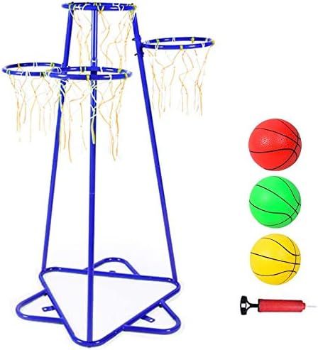Anditt Kids Basketball Hoop Portable Basketball Stand with 4 Hoops at Varying Heights and 3 Balls... | Amazon (US)