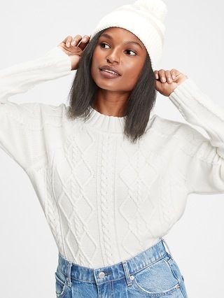 Womens / SweatersCable Knit Crewneck Sweater | Gap (CA)