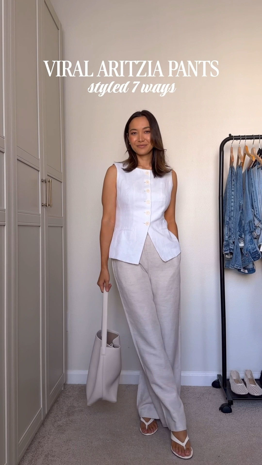 Styling the aritzia lodge linen pants 7 ways for summer 

Lodge linen pants - wearing xs in regular 
Jcrew linen top 
Gap factory tank 
Target peplum top 
Gap oversized denim shirt 
Gap oversized linen shirt 

Summer outfits / relaxed outfits

#LTKSeasonal #LTKootd