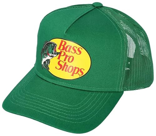 Bass Fishing Pro Hat Classic Trucker Hat Mesh Cap, Snapback Adjustable Hat, Unisex (US, Alpha, One Size, Kelly Green) | Amazon (US)