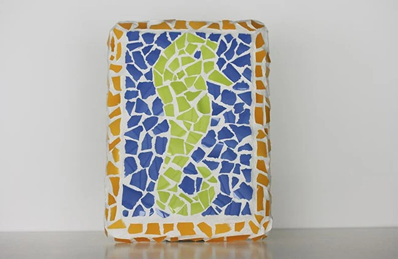 Mosaic Seahorse Wall Art Ocean Marinelife Housewarming first home apartment wedding engagement De... | Etsy (Global)