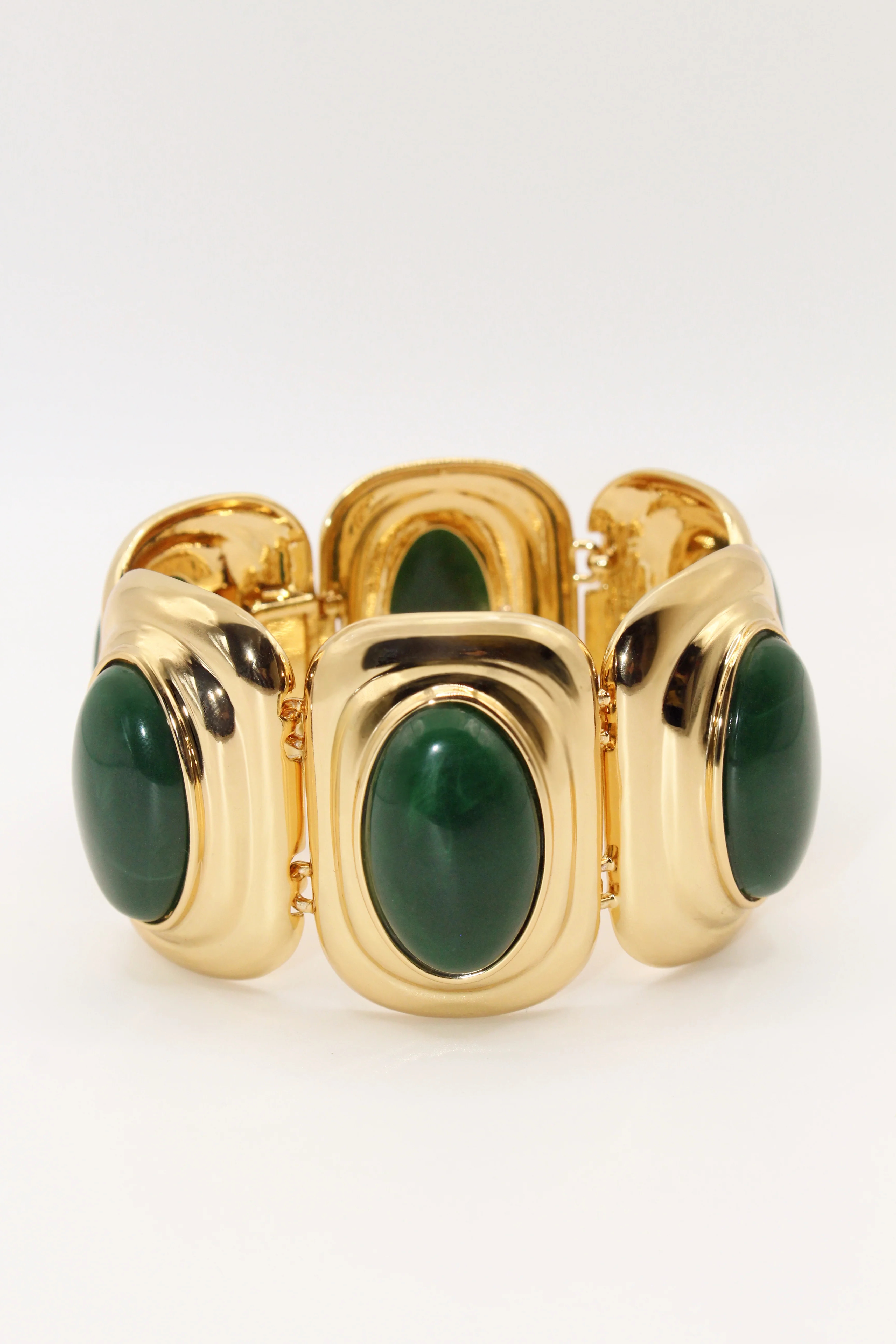NEW Fifth Avenue Flame Bracelet - green and gold | Tame New York
