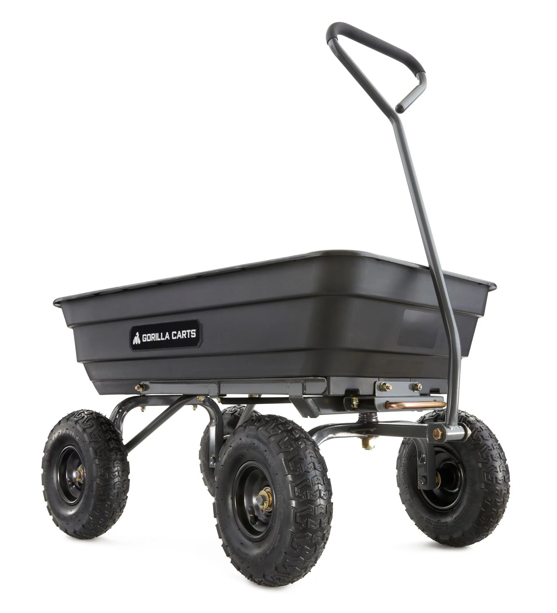 Gorilla Carts GOR4PS 600-lb. Poly Garden Dump Cart with 10" Tires, 36-in x 20-in Bed - Walmart.co... | Walmart (US)