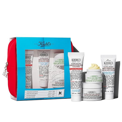 Kiehl's Travel Size Skincare Routine Gift Set, $77 Value, Includes TSA Approved Mini Face Wash, M... | Amazon (US)