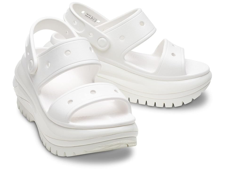 Crocs Classic Mega Crush Sandal Shoes White : Men's 10 - Women's 12 Medium, Synthetic | Zappos