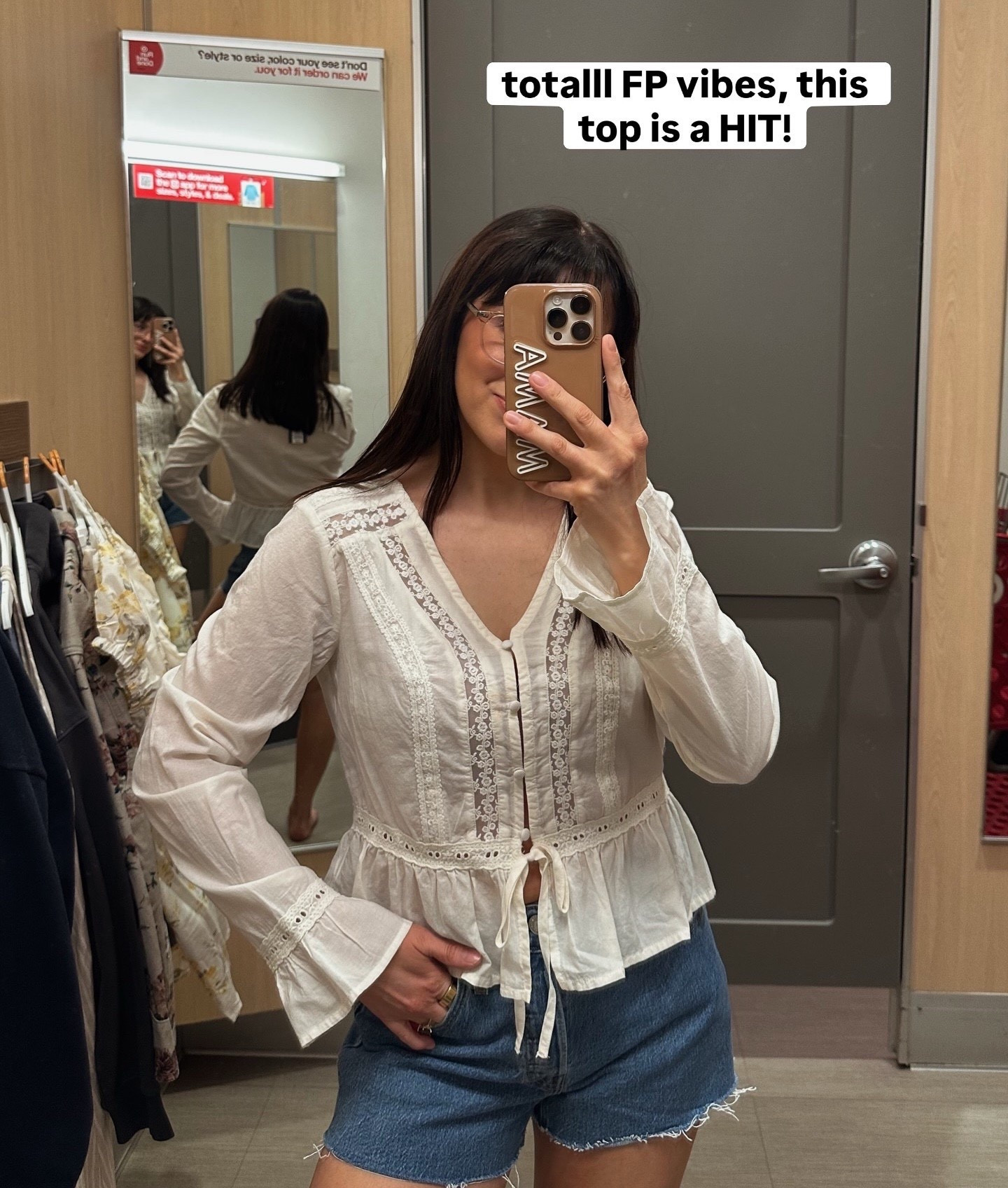 Total Free People vibes! This top is a HIT and a Target find 👏🏻

#LTKootd #LTKgrwm #LTKSeasonal