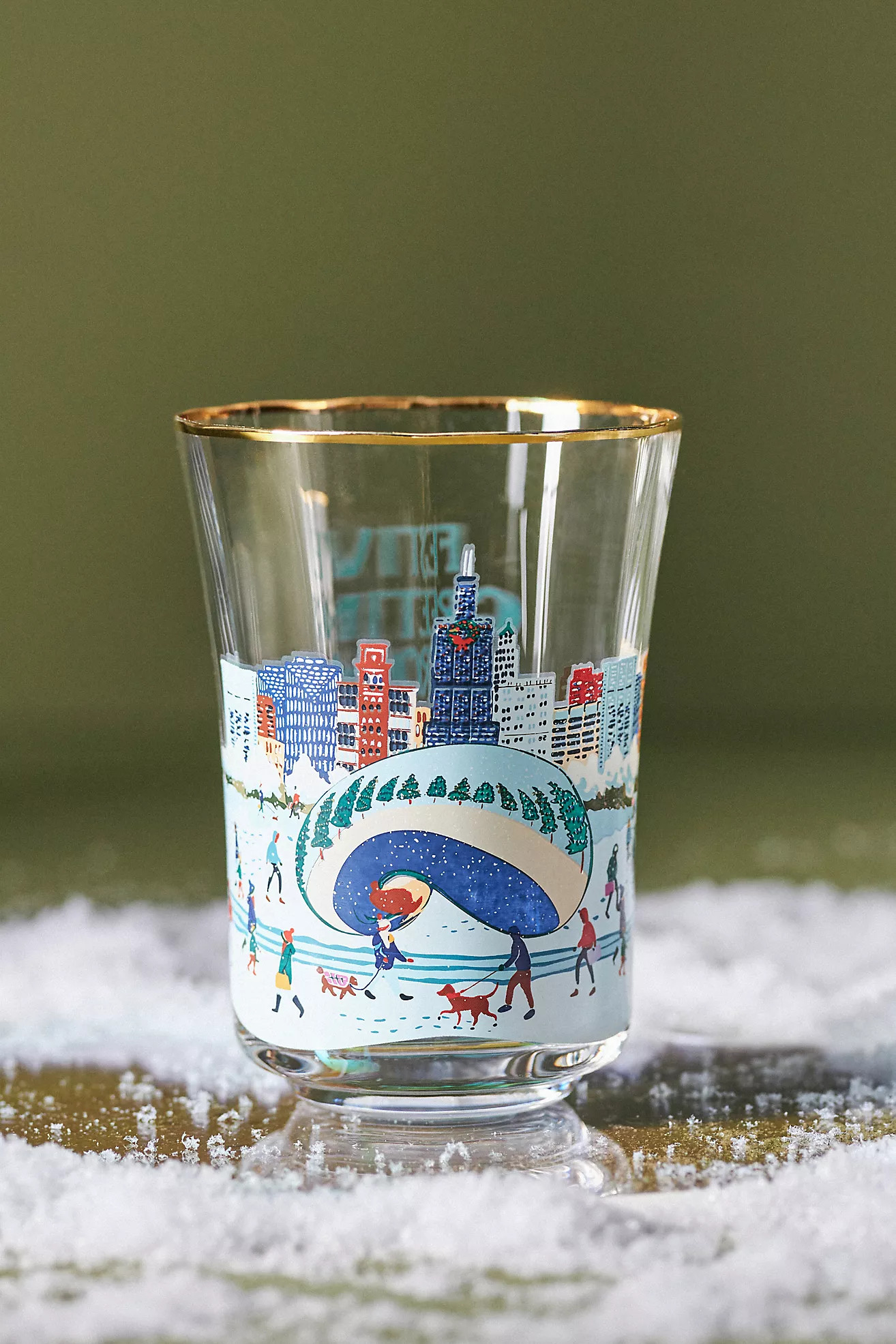 Holiday In The City Juice Glass | Anthropologie (US)
