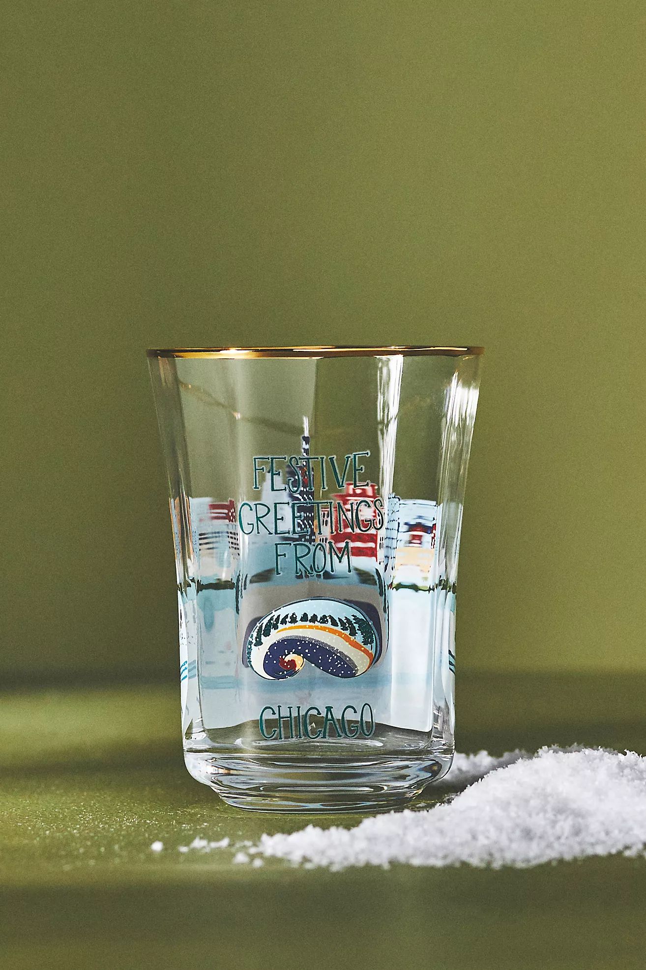 Holiday In The City Juice Glass | Anthropologie (US)