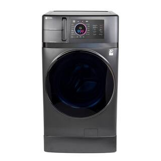 Profile 4.8 cu. ft. Smart UltraFast Electric Washer & Dryer Combo in Carbon Graphite with Ventless Heat Pump Technology | The Home Depot