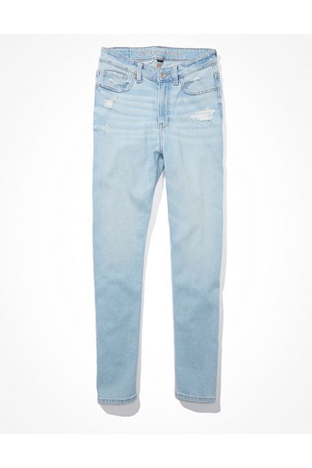 AE Stretch High V-Rise Mom Jean | American Eagle Outfitters (US & CA)