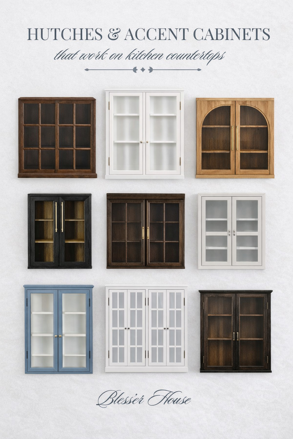 Cabinets don't have to be permanent! 

hutch cabinet + accent cabinet + kitchen counter hutch + countertop cabinet + glass door cabinet + small storage cabinet + farmhouse cabinet + modern traditional decor + kitchen styling ideas  

 #LTKHome