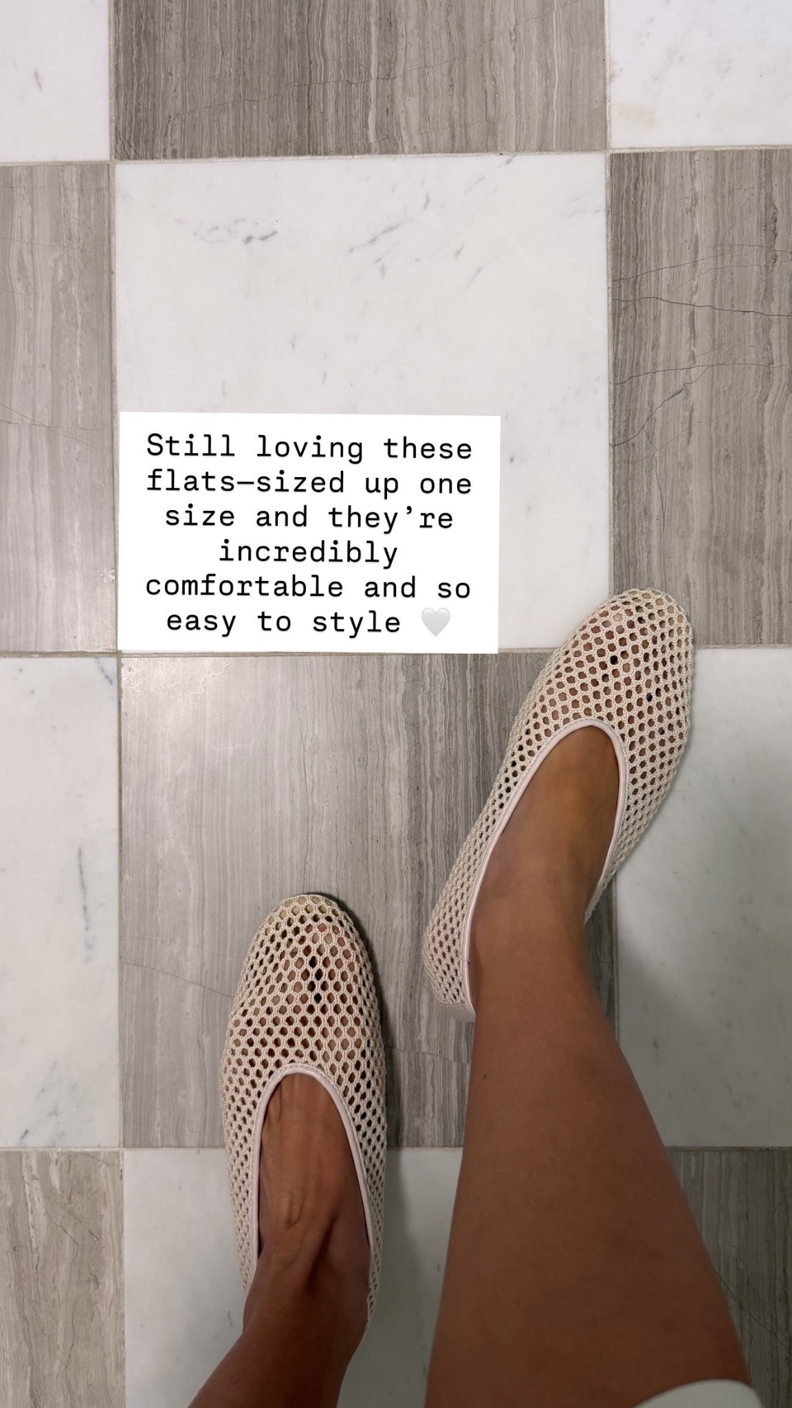 Spring shoes!! Mom approved
Still loving these flats—sized up one size and they’re incredibly comfortable and so easy to style 🤍
I’m usually size 8.5 
And am wearing a size 10

#LTKSeasonal #LTKgrwm #LTKootd