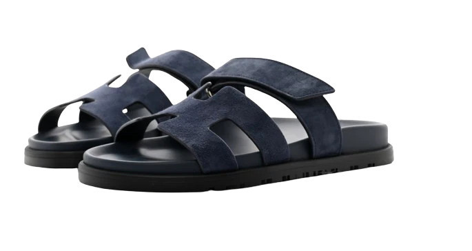 Hermes Blue Celeste Chypre Sandals | Italist.com US