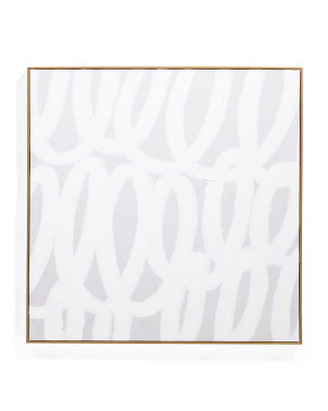 30x30 Greige Loop Abstract Gold Wall Art | TJ Maxx