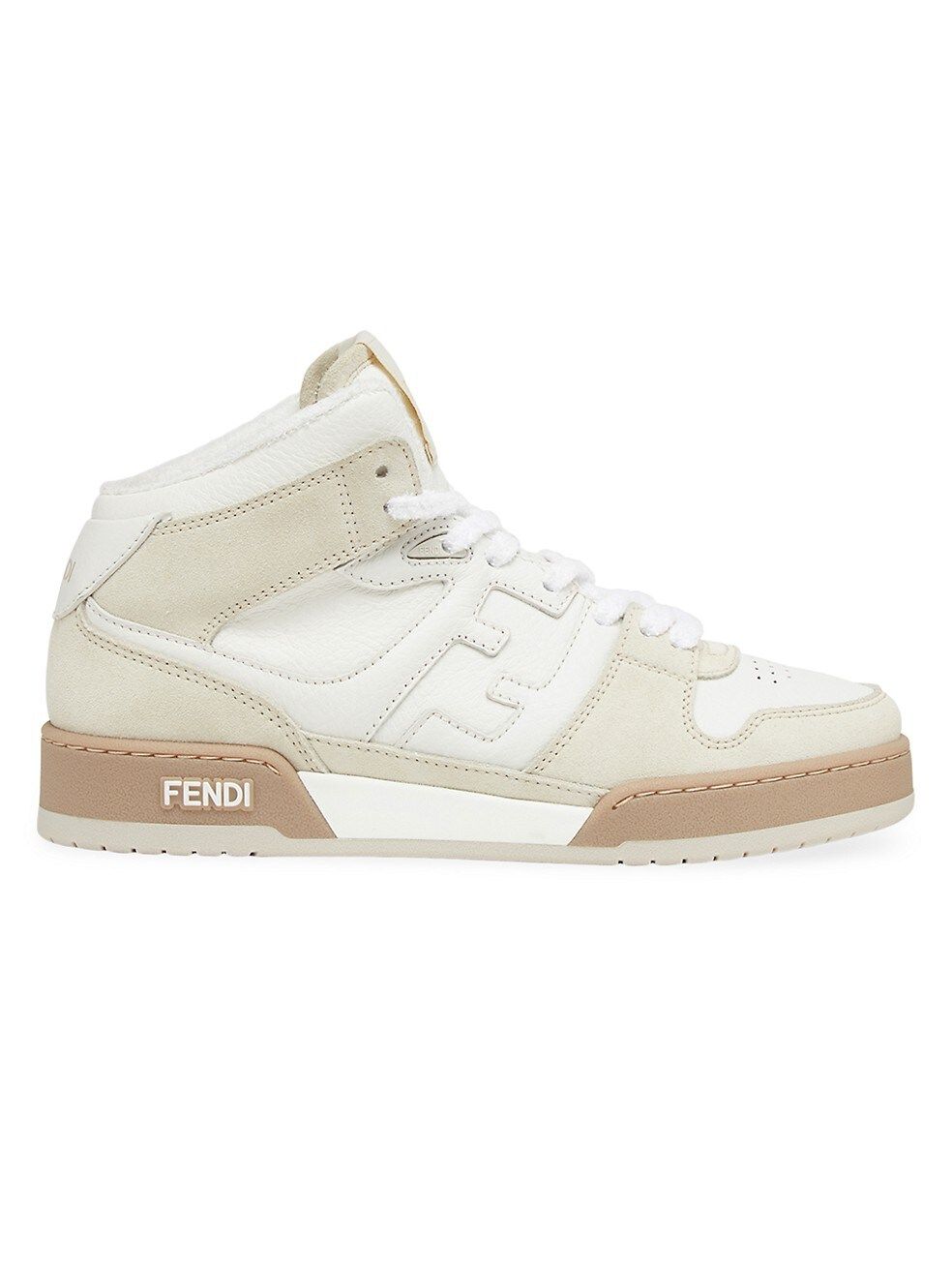 Fendi Match Suede & Leather High-Top Sneakers | Saks Fifth Avenue