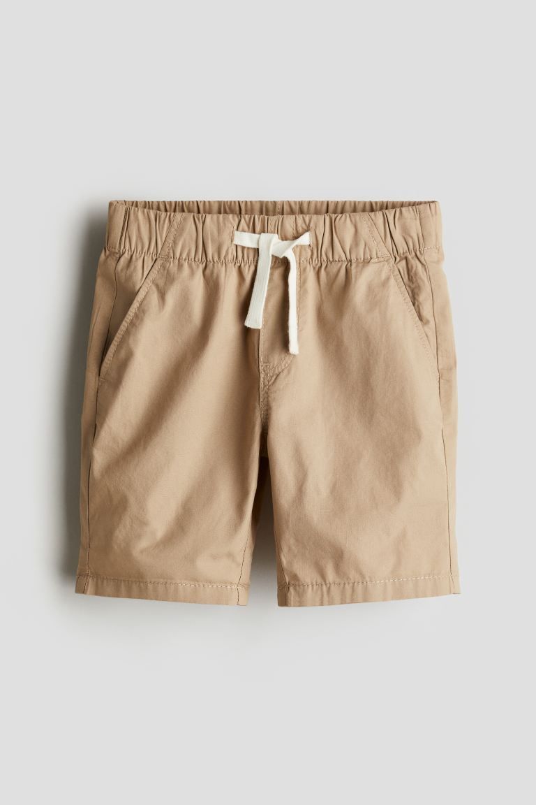 Cotton Shorts - Beige - Kids | H&M US | H&M (US + CA)