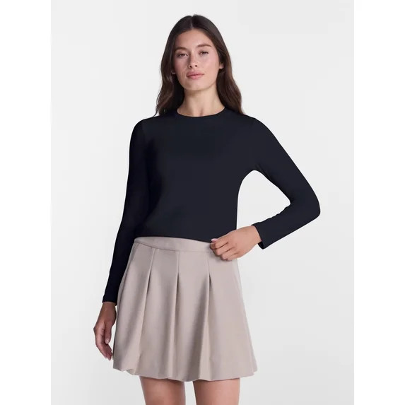 Avia Women’s and Women's Plus SoftSculpt Top with Long Sleeves, Sizes XS-4X | Walmart (US)