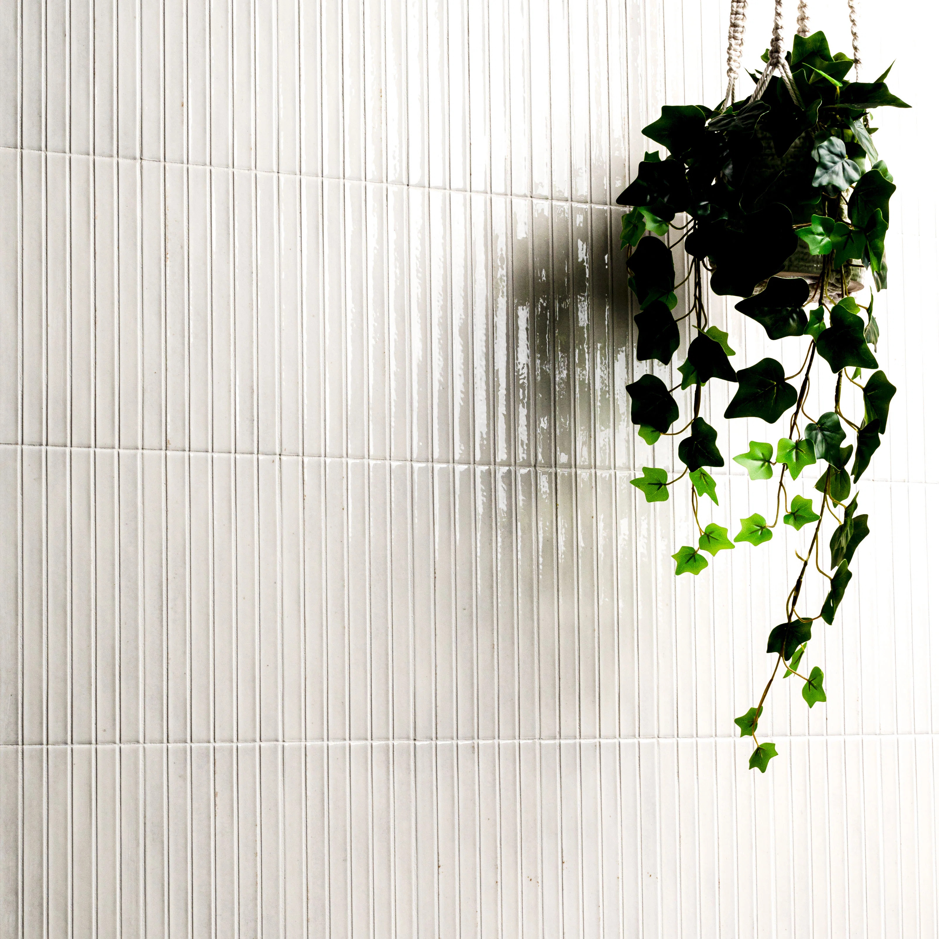 Marino 5 in. x 10 in. Glossy Porcelain Fluted Slat Wall Tile | Wayfair North America