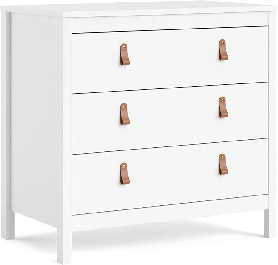 Tvilum 3 Drawer Chest, White | Amazon (US)
