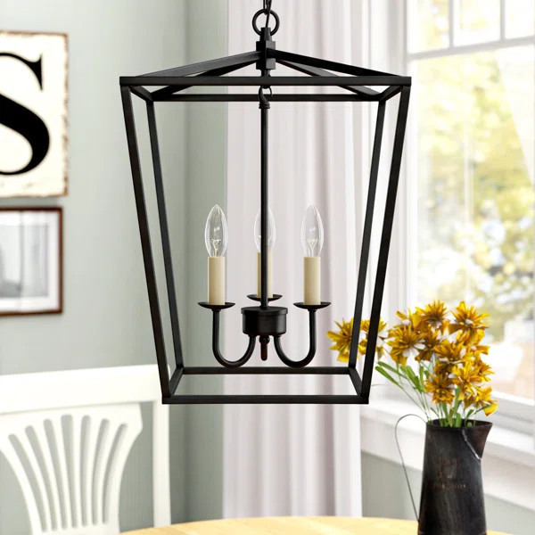 Finnick 3 - Light Lantern Geometric Pendant | Wayfair North America