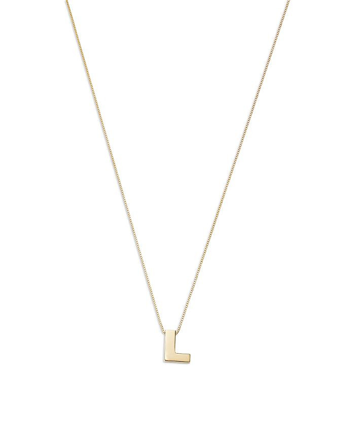 Initial Pendant Necklace in 14K Yellow Gold, 16" - 100% Exclusive | Bloomingdale's (US)
