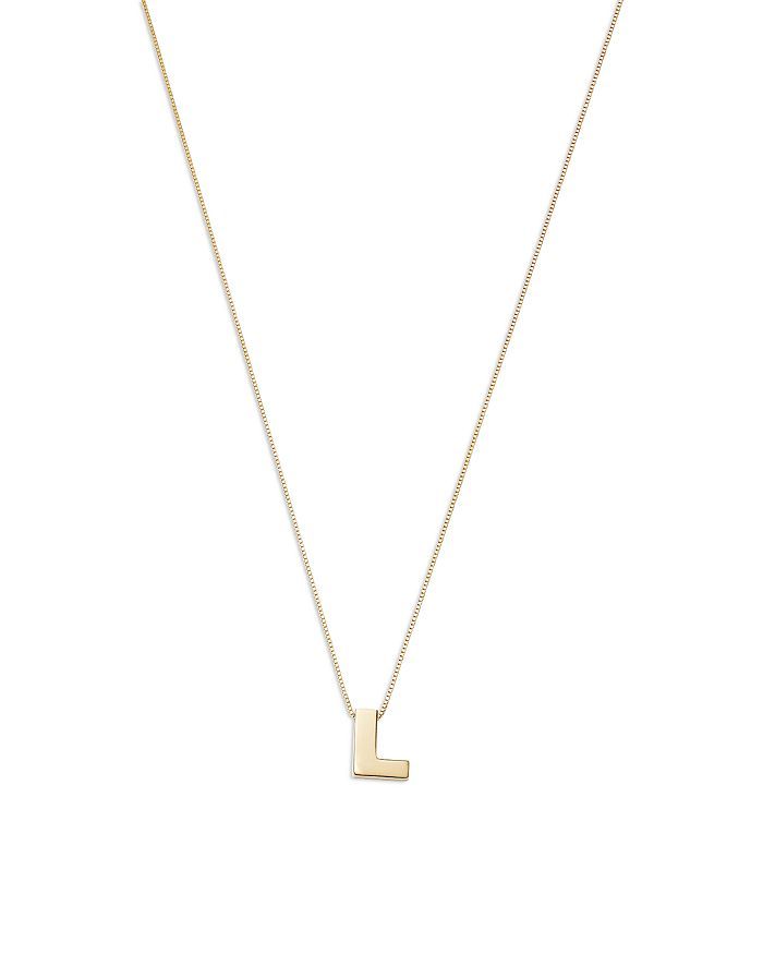 Initial Pendant Necklace in 14K Yellow Gold, 16" - 100% Exclusive | Bloomingdale's (US)