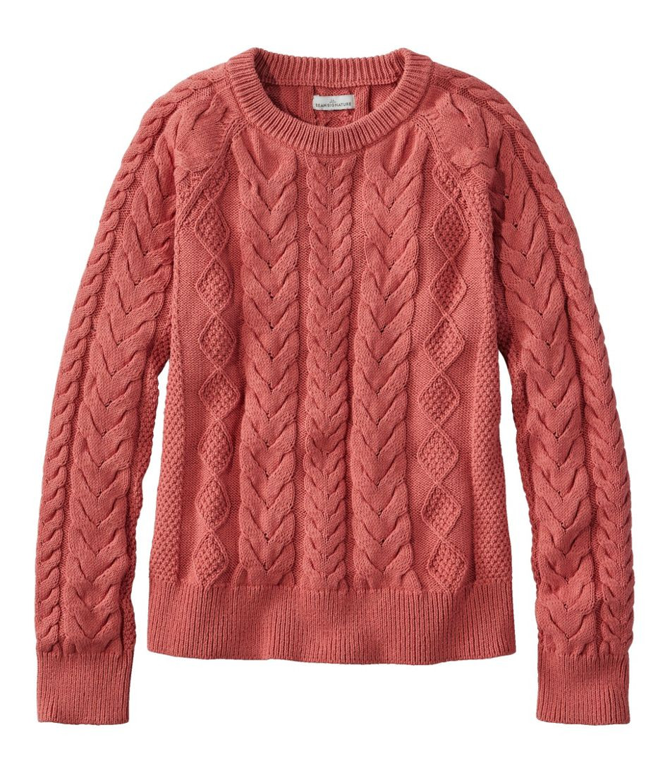Women's Signature Classic Fisherman Sweater, Crewneck | Sweaters at L.L.Bean | L.L. Bean