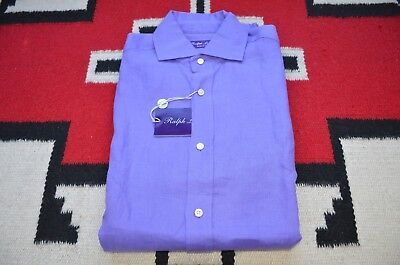 Ralph Lauren Purple Label Made in Italy 100% Linen Dress Shirt | eBay US