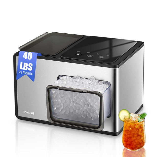 Nugget Ice Maker Countertop V4, 5 Mins Production Time, 40Lb Pebble Pellet Ice per Day, Auto-Clea... | Walmart (US)
