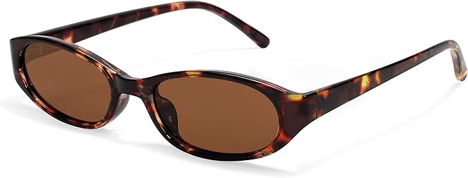 Retro Oval Sunglasses for Women 2026 90s Small Chic Cat Eye Sun Glasses Sunnies Lightweight Shade... | Amazon (US)