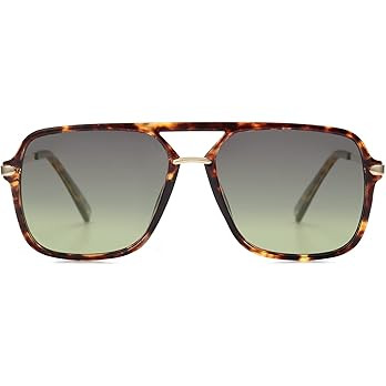 SOJOS Sunglasses for Women & Men, Square, Retro, Polarized Lens, Trendy Aviator, 90s Shades | Amazon (US)