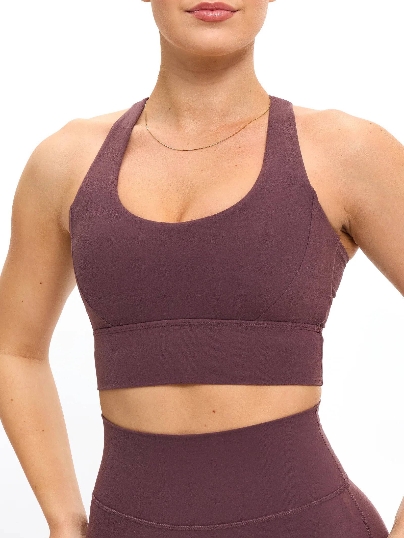 Rosa Sports Bra - Smoked Cherry | Buffbunny Collection