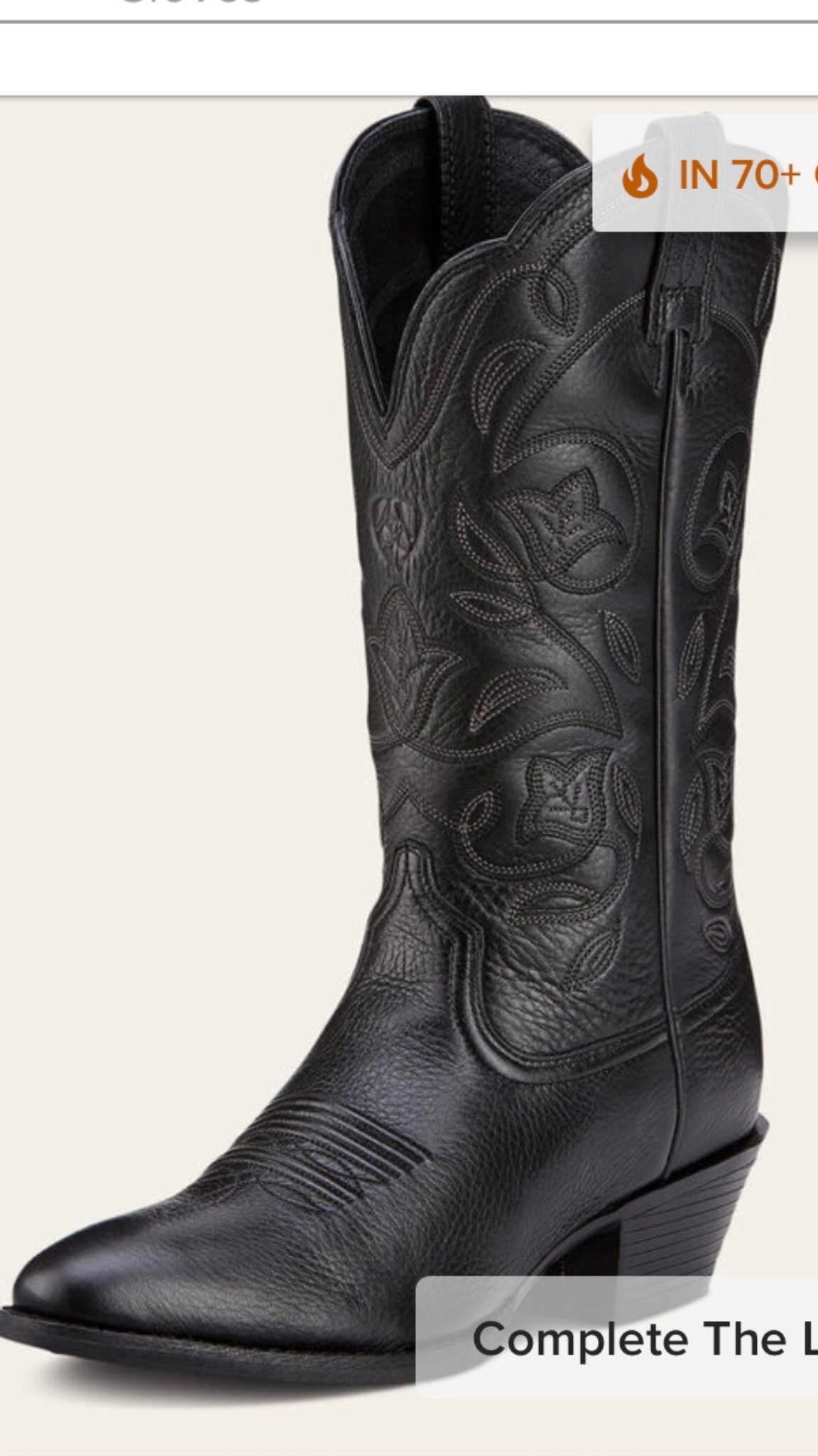 Black cowboy boots! Mine are vintage but here are some similar ones! 

#LTKShoeCrush #LTKStyleTip