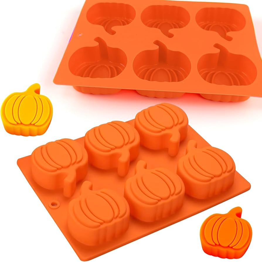 Pumpkin Cake Molds Silicone Thanksgiving Chocolate Molds Fall Candy Mold | Amazon (US)