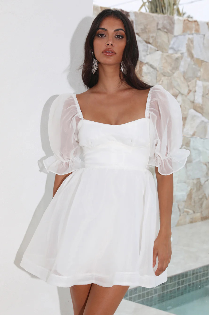 Be A Princess Mini Dress White | Hello Molly (AU)