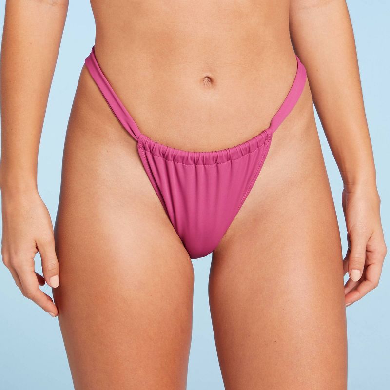 Women&#39;s Ultra High Leg Cheeky Bikini Bottom - Shade &#38; Shore&#8482; Pink S | Target