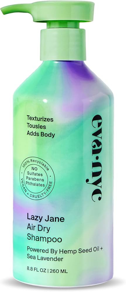Eva NYC Lazy Jane Air Dry Shampoo, Air Dry Hair Products for Natural Texture and Frizz Control, V... | Amazon (US)