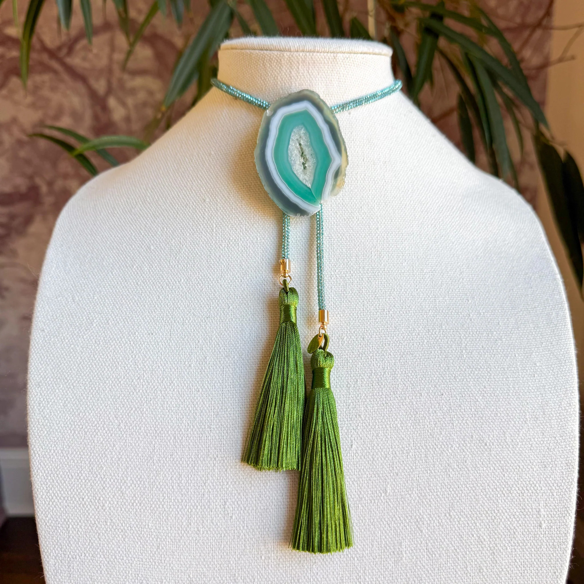 Glitzy Geode Bolo No. 184 | Rahya Jewelry Design