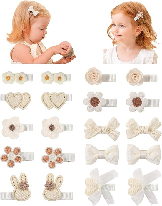 20Pcs Baby Bow Clips Toddler Hair Clips Baby Girl Hair Clips | Amazon (US)
