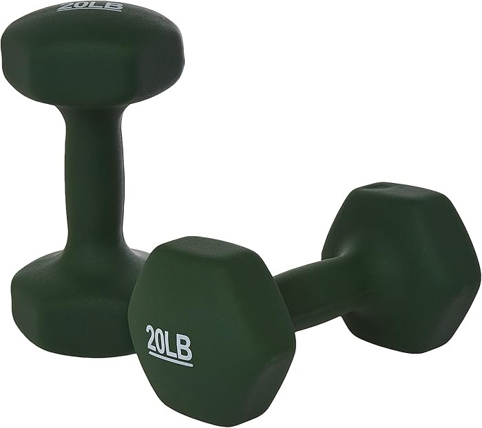 Amazon Basics Neoprene Dumbbell Hand Weights for Exercise and Muscle Toning | Amazon (US)