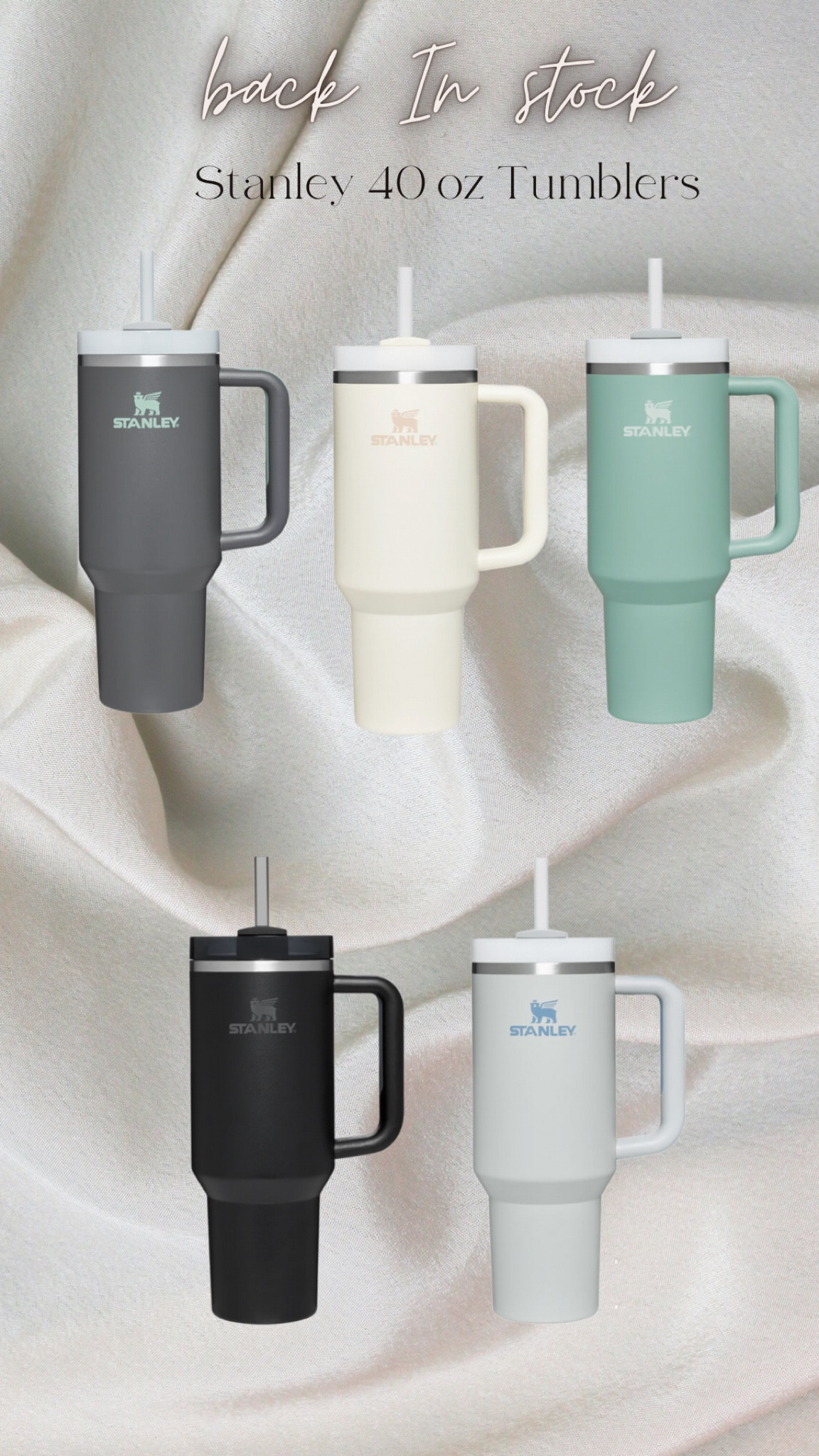Stanley 40 oz Tumblers back in stock!!👏🏼🥰 my latest obsession!

#LTKhome #LTKunder50