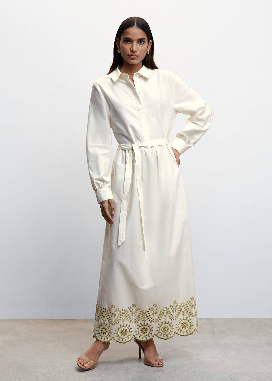 Long shirt dress -  Women | Mango USA | MANGO (US)