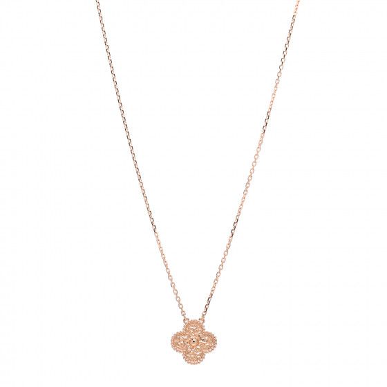 VAN CLEEF & ARPELS

18K Rose Gold Vintage Alhambra Pendant Necklace | Fashionphile