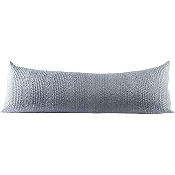 Yaertun Super Soft Body Pillow Cover/Pillowcases 21"x54" with Hidden Zipper Closure (Light Grey, ... | Amazon (US)