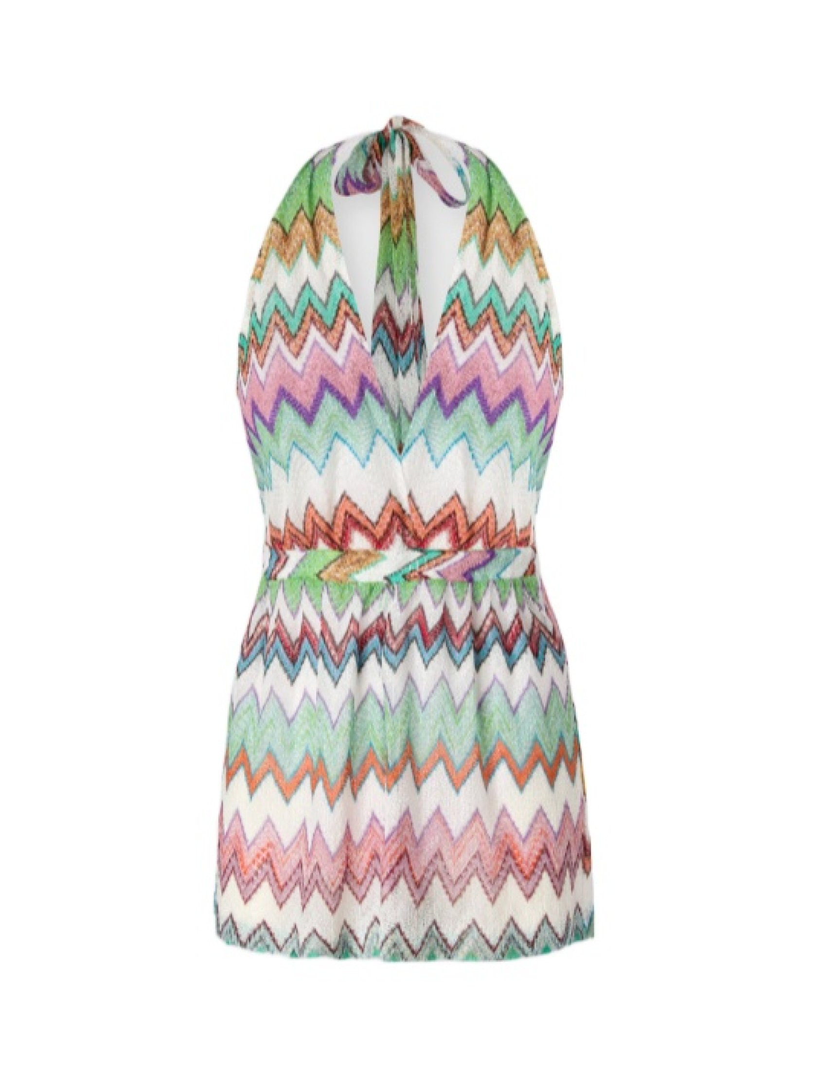 Missoni Chevron Plunge Short Jumpsuit | Senser US