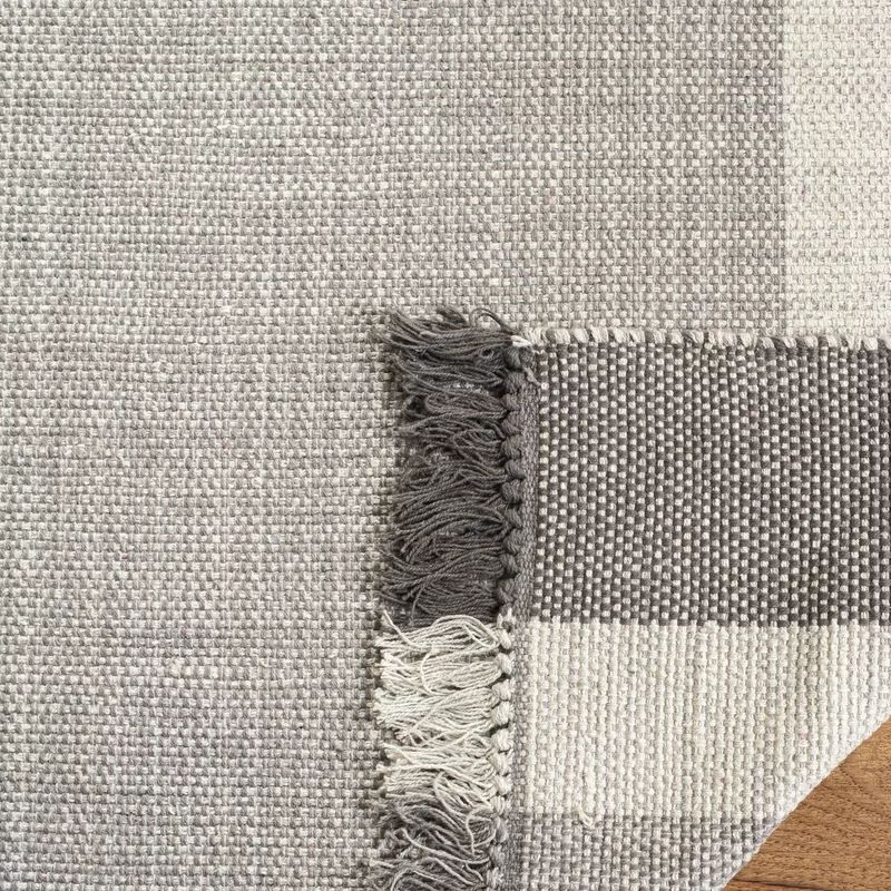 Zoltán Handmade Flatweave Cotton Gray Rug | Wayfair North America