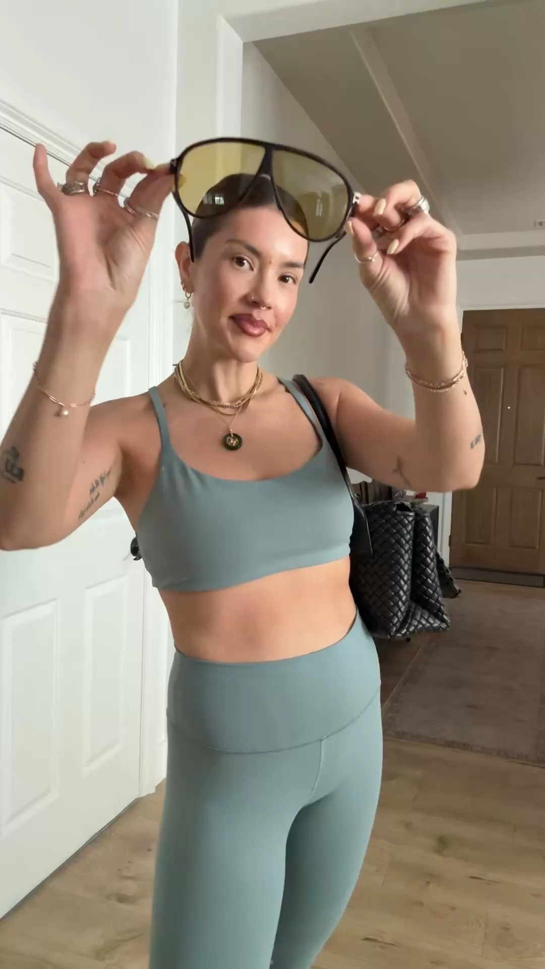 My look as a working mama ok her day off 🤍 gym attire! Let’s elevate this outfit with cut glasses and outfit

#LTKActive #LTKootd #LTKdayinmylife