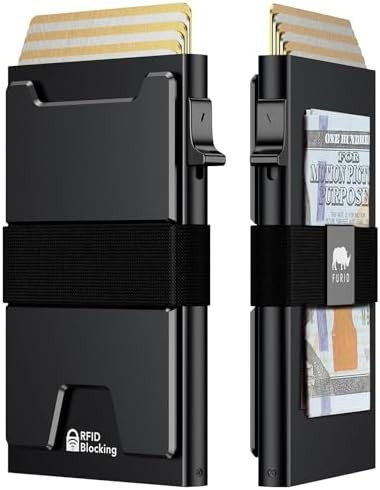 furid Smart Wallet For Men Slim: Rfid Minimalist Pop Up Wallets with Money Clip Metal Credit Card... | Amazon (US)